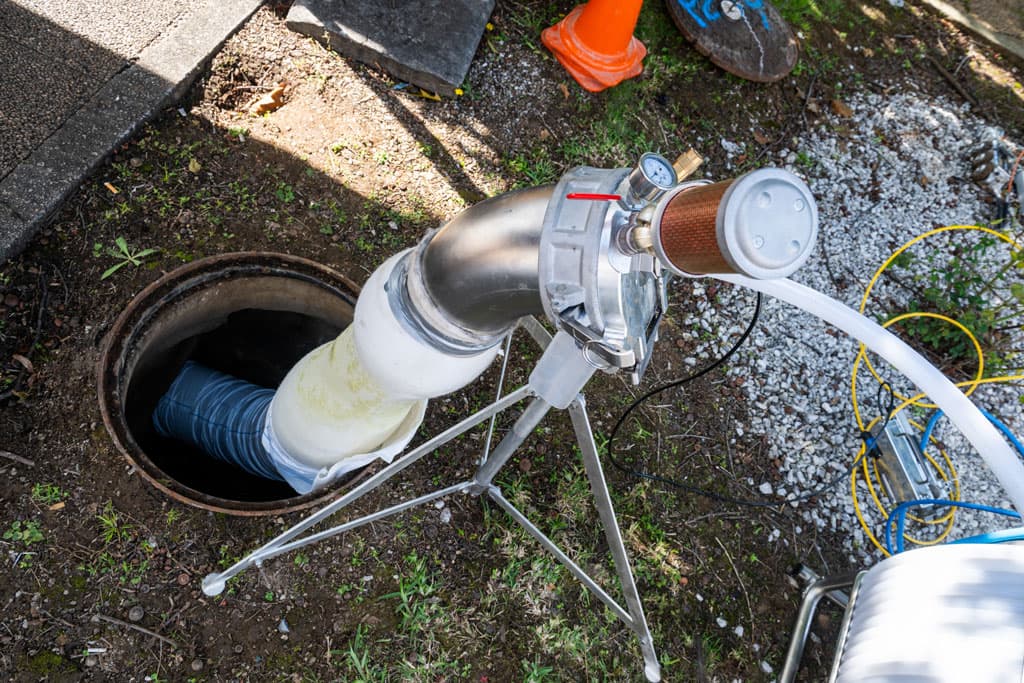 Galería de trabajos de reparación de tuberías con manga