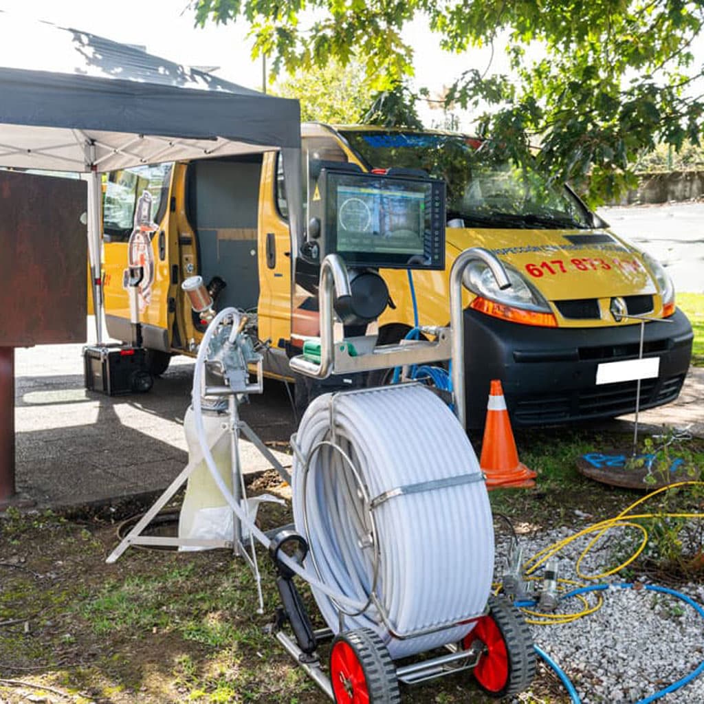 Galería de trabajos de reparación de tuberías con manga