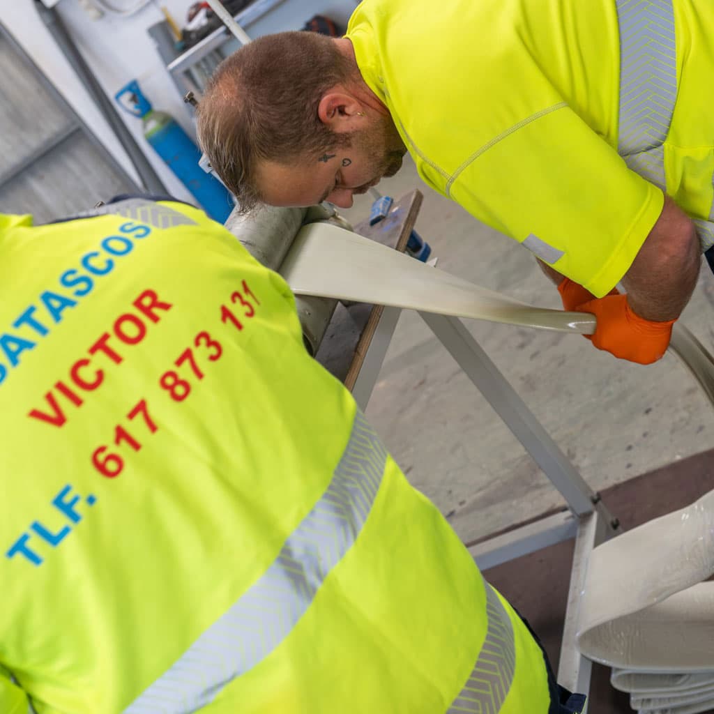 Galería de trabajos de reparación de tuberías con manga