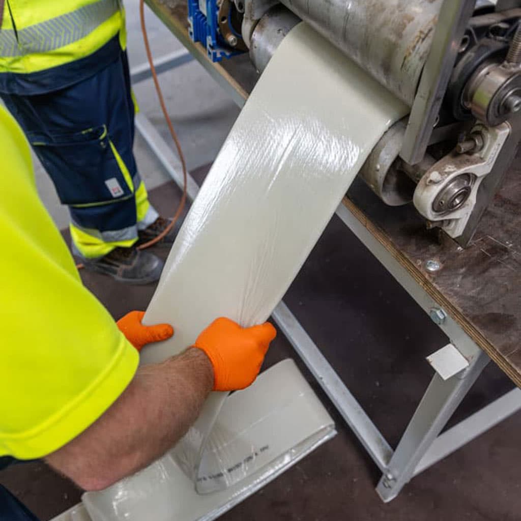 Galería de trabajos de reparación de tuberías con manga