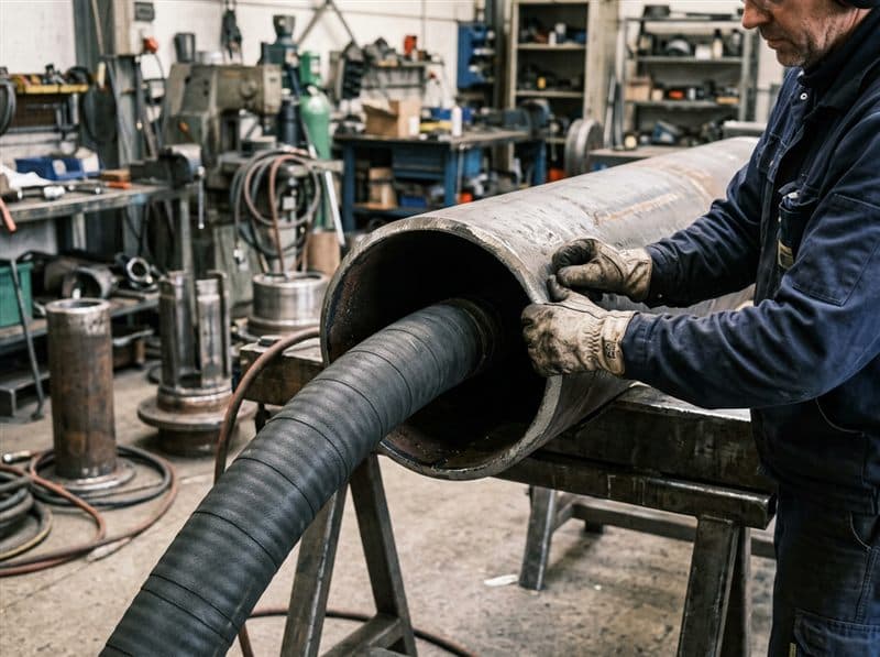 Reparación de tuberías con manga en Ferrol